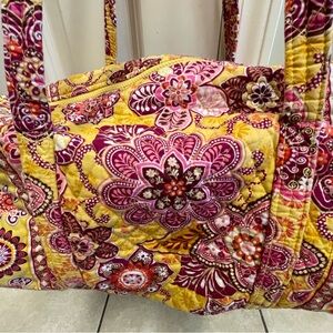 Vera Bradley Yellow and Pink Floral Travel Bags